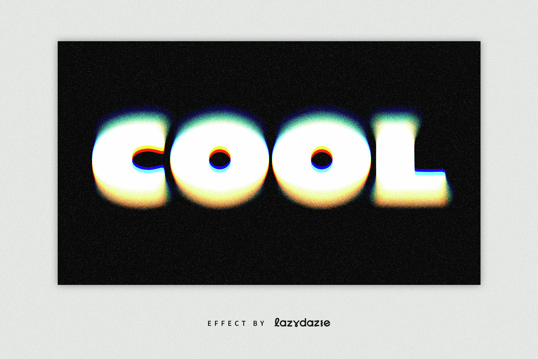 Dissolving Text Effect Mockup 3