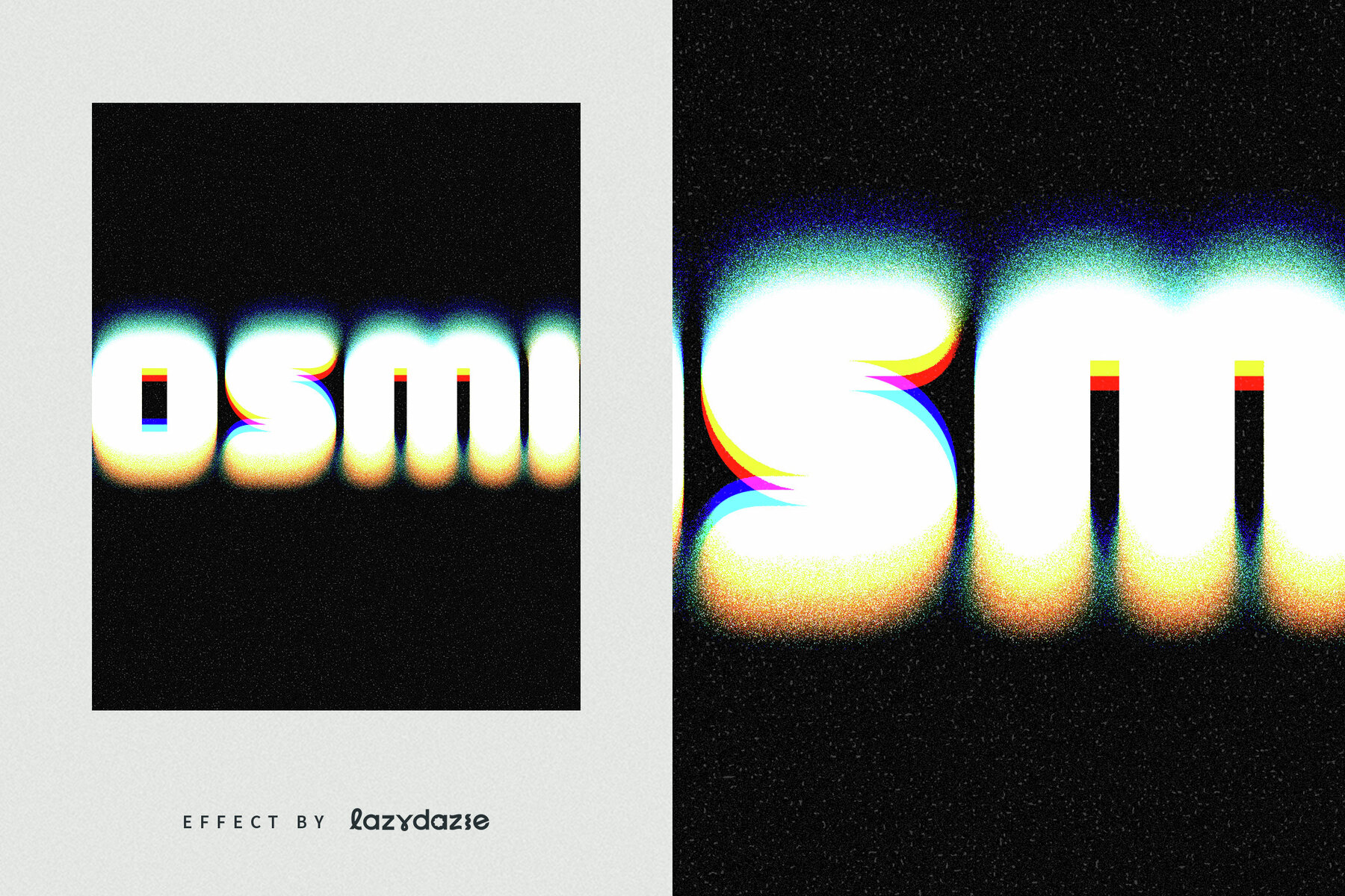 Dissolving Text Effect Mockup 6