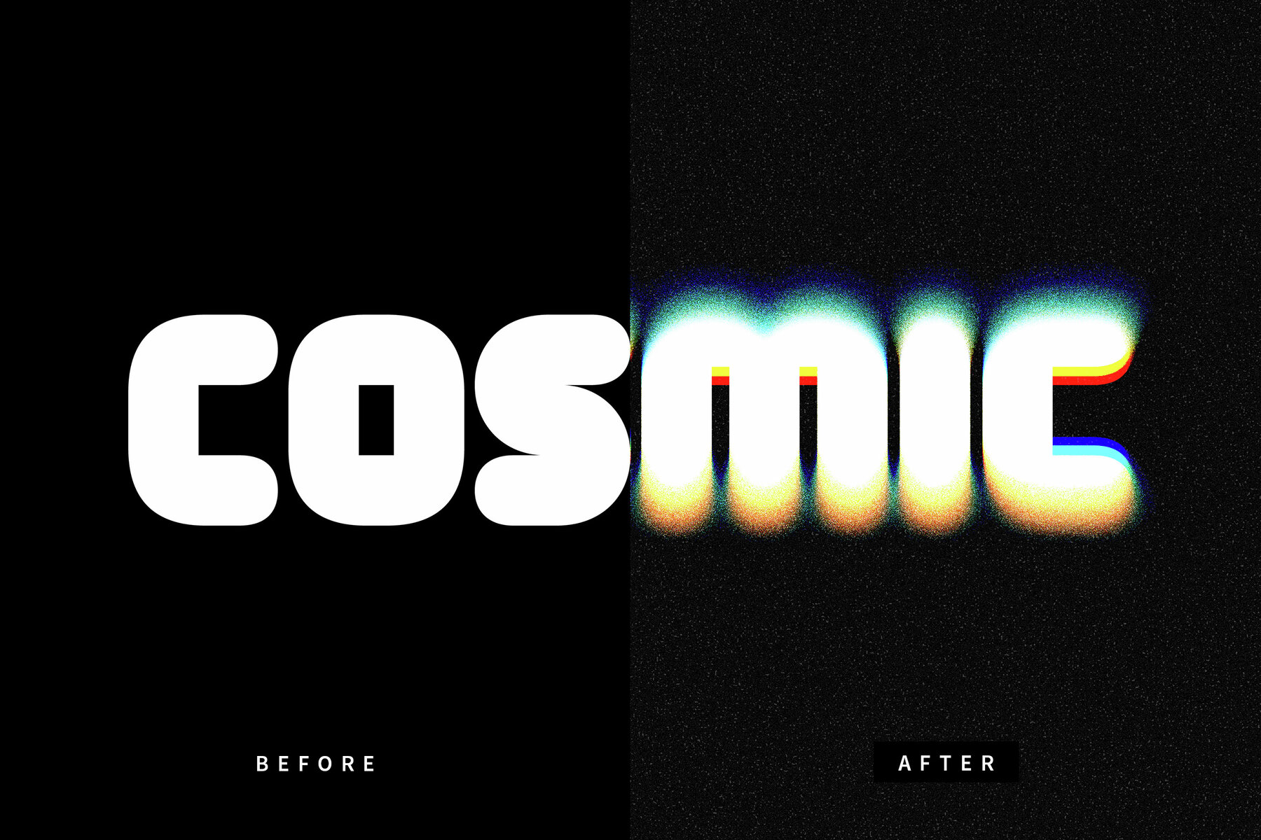 Dissolving Text Effect Mockup 7