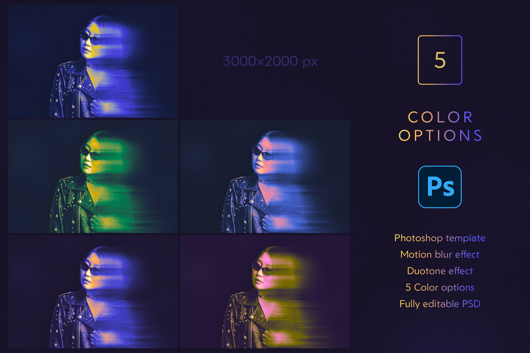 Duotone Blur Photo Effect 2