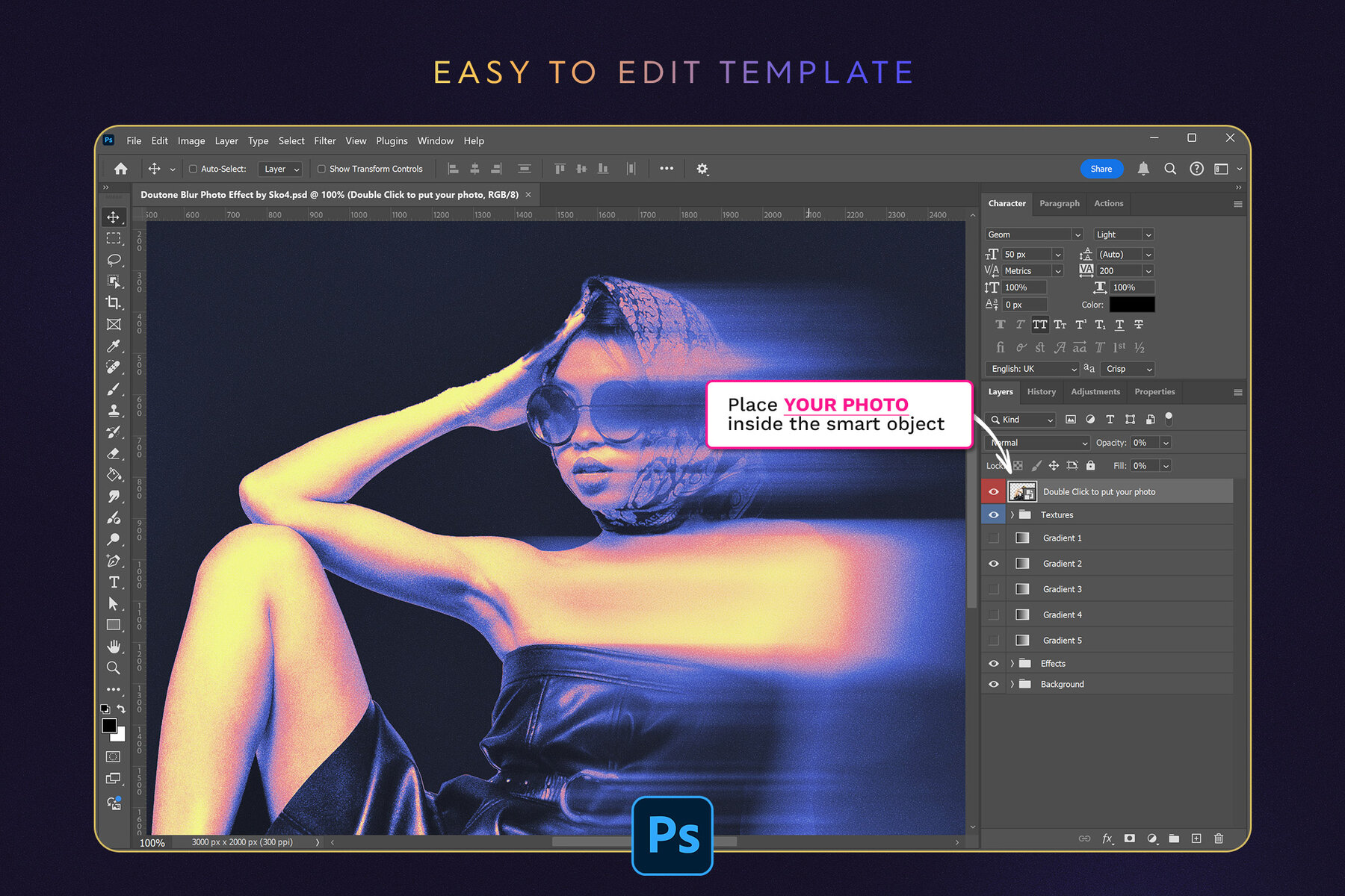 Duotone Blur Photo Effect 6