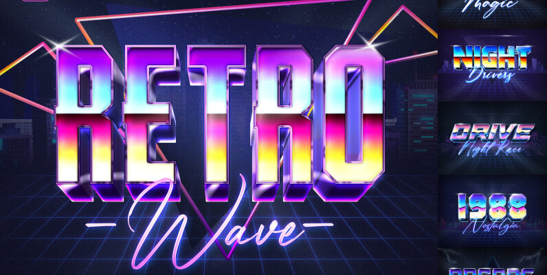 80s Text Effects