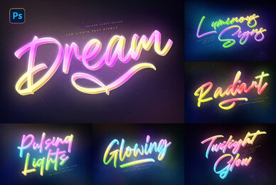 Dreamy Lights Text Effects