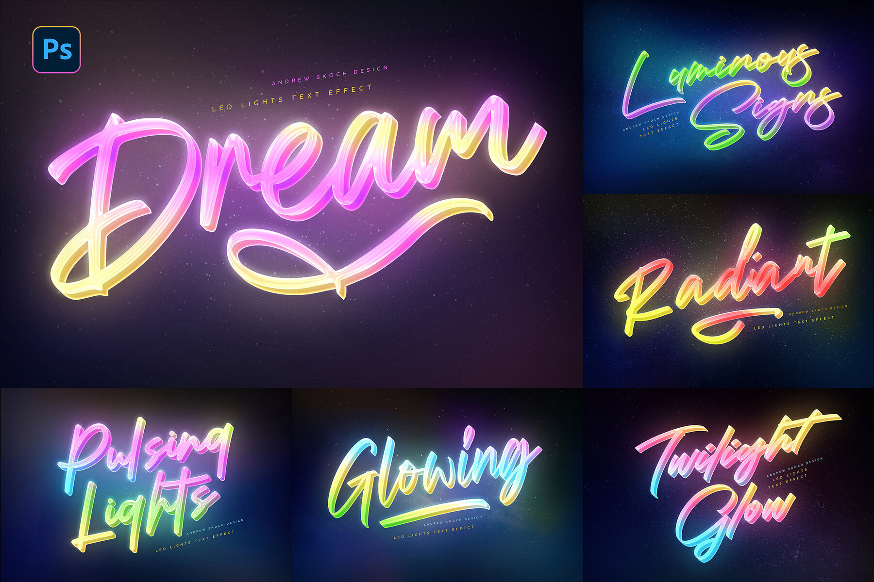 Dreamy Lights Text Effects 1