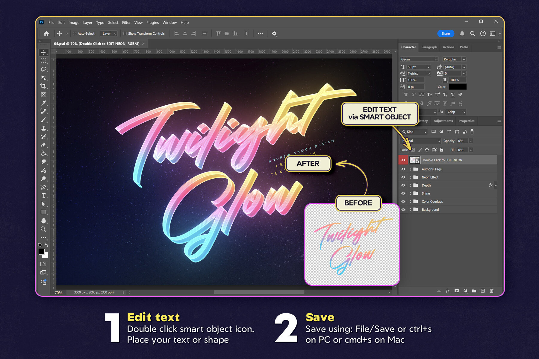 Dreamy Lights Text Effects 2