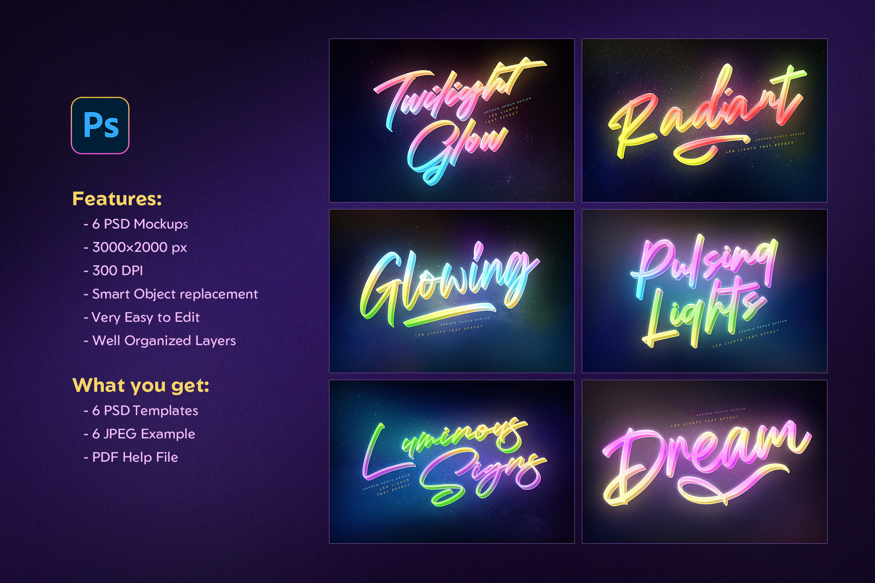 Dreamy Lights Text Effects 9