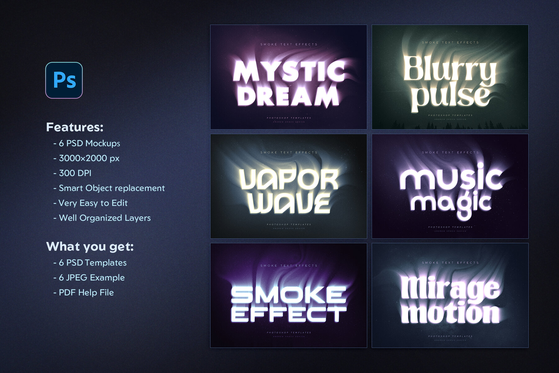 Smoke Text Effects 8