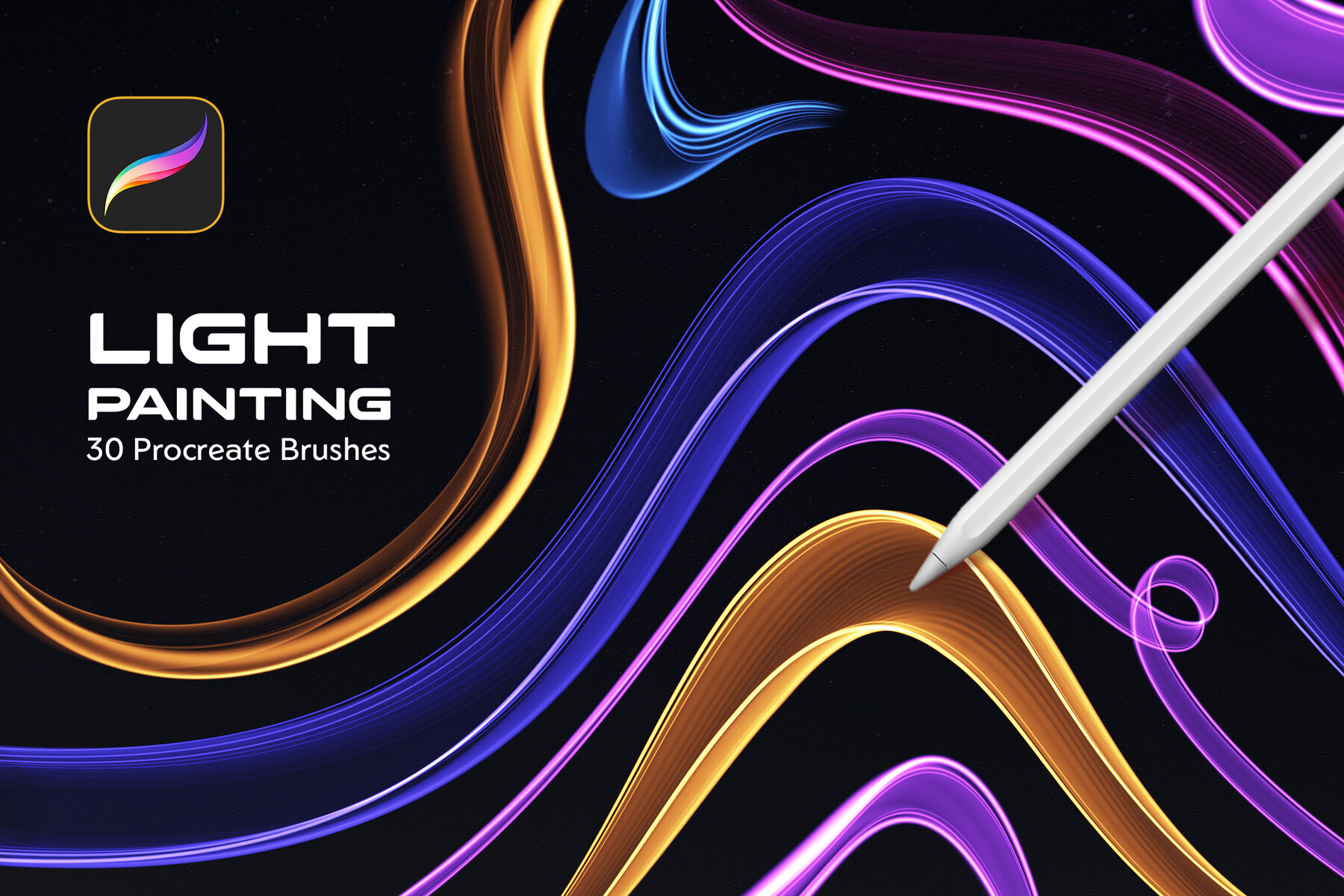 Light Painting Procreate Brushes 1