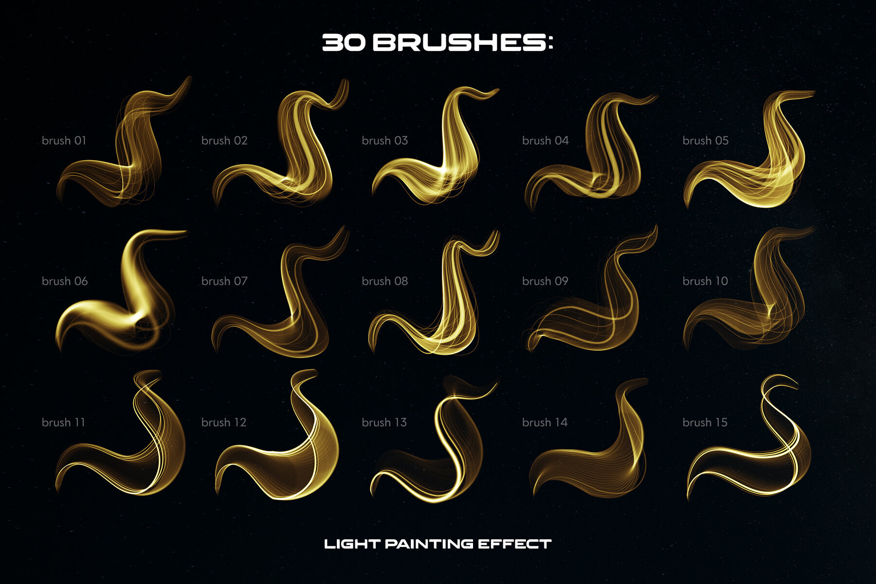 Light Painting Procreate Brushes 2