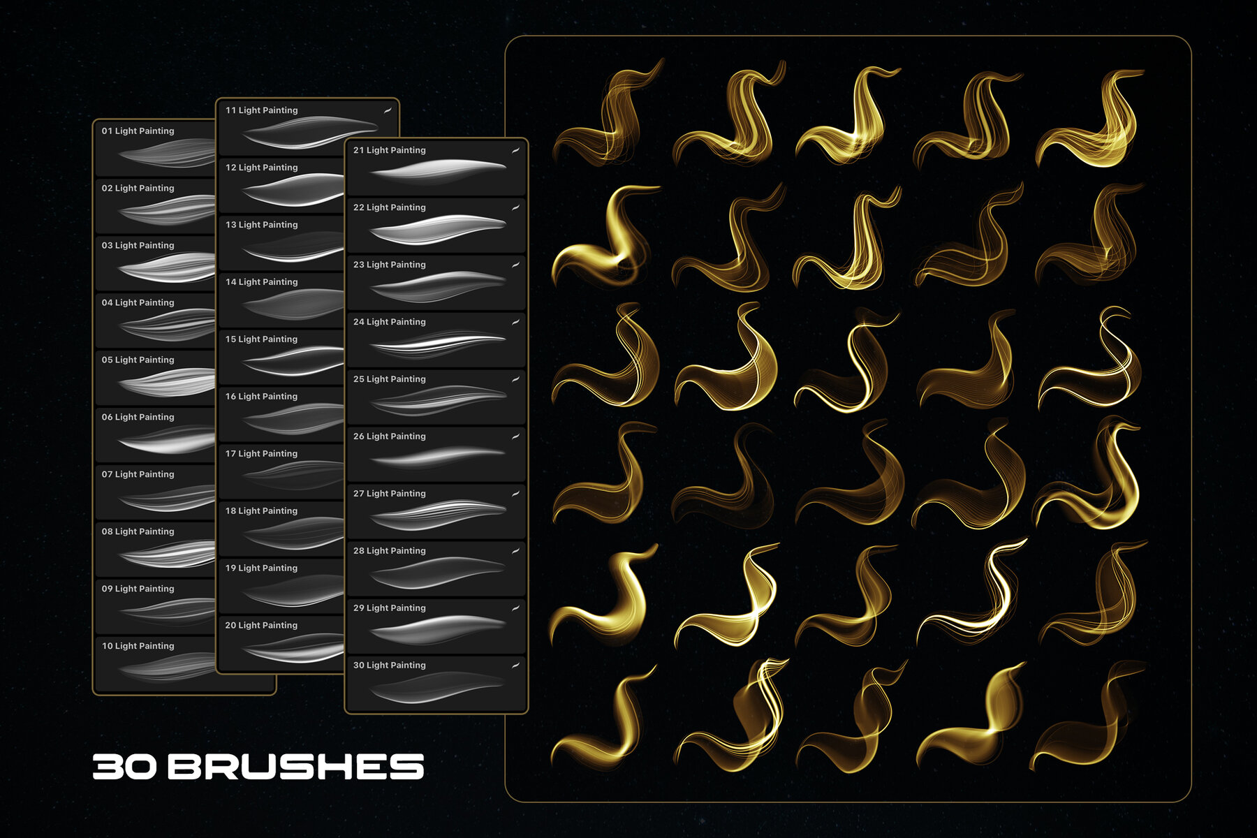 Light Painting Procreate Brushes 5