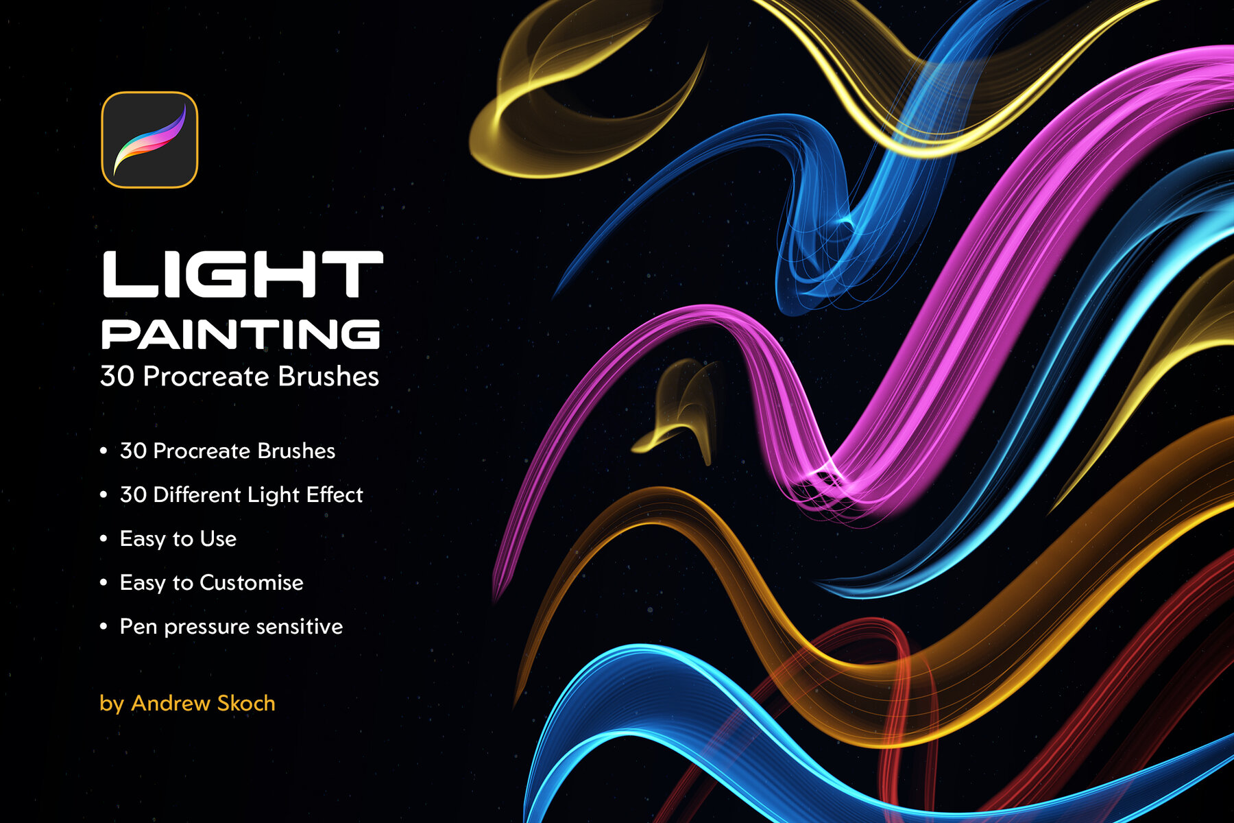 Light Painting Procreate Brushes 7