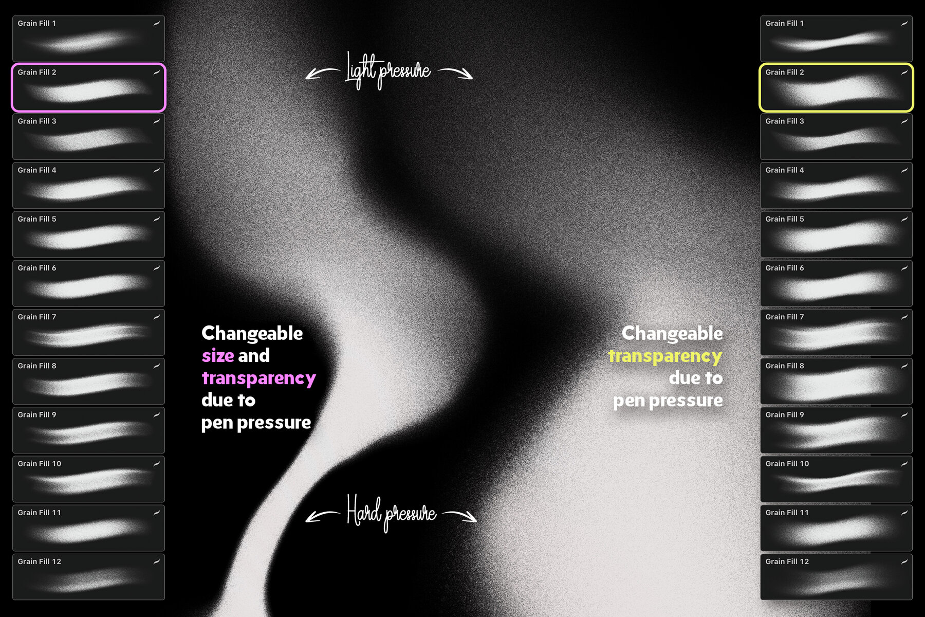 Procreate Brushes for Grain Backgrounds 15