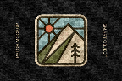 Patch Embroidery Logo Mockup