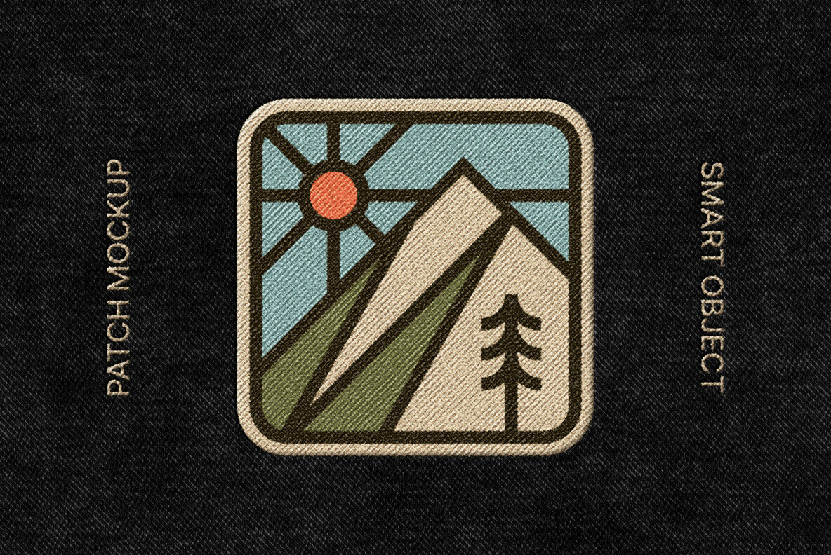 Patch Embroidery Logo Mockup 1