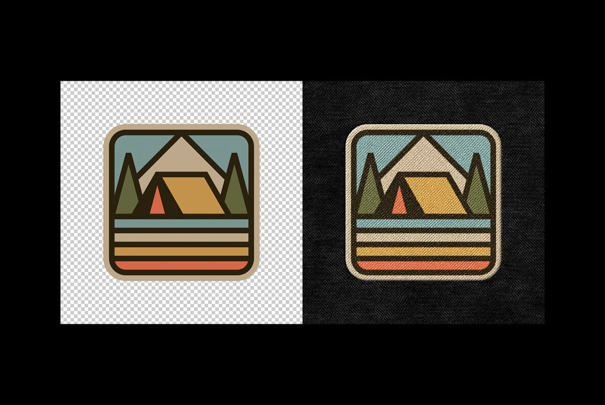 Patch Embroidery Logo Mockup 3