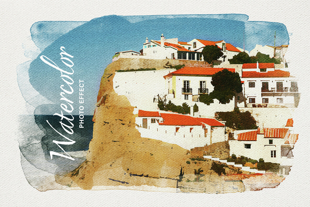 Watercolor Photo Template 1