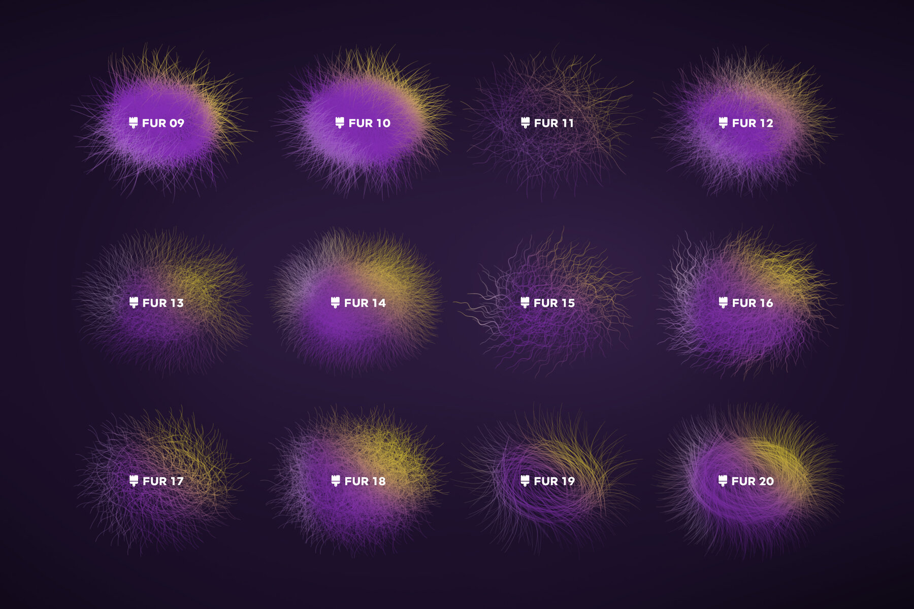 Fur Photoshop Brushes 4