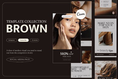 Brown Beauty Instagram Story Templates