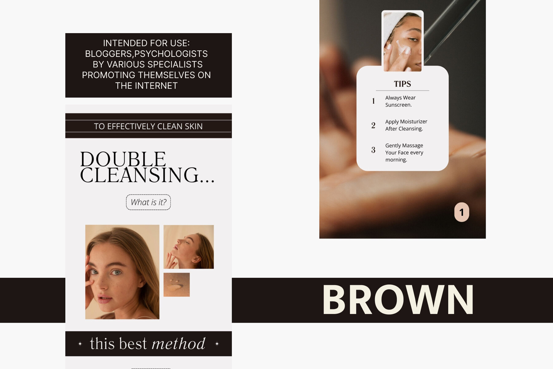 Brown Beauty Instagram Story Templates 2