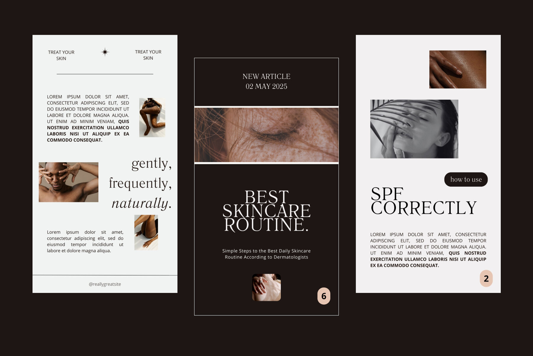 Brown Beauty Instagram Story Templates 3