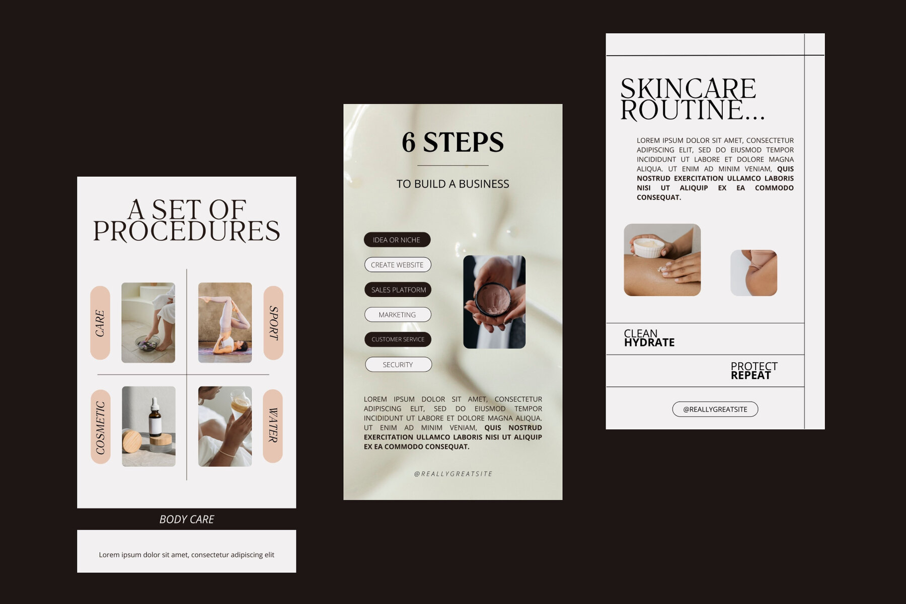 Brown Beauty Instagram Story Templates 7