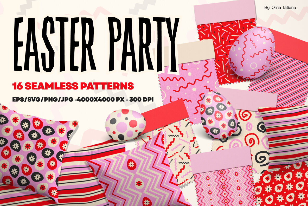 Easter party collection of patterns 1