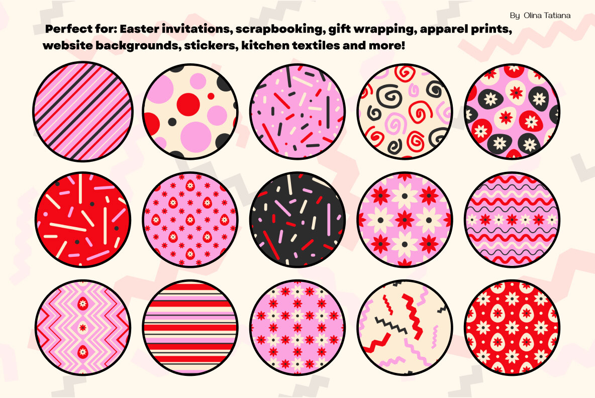 Easter party collection of patterns 4