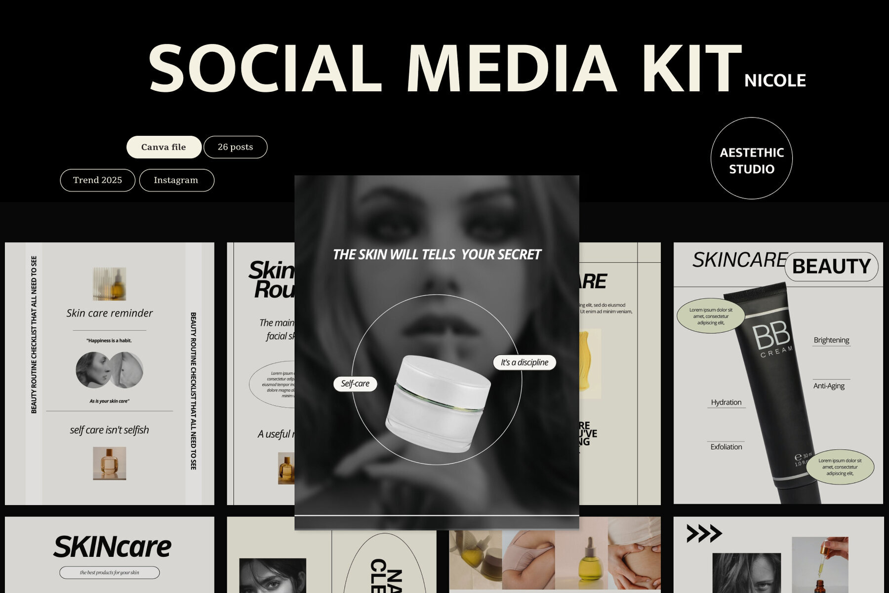 NICOLE Instagram Social Media Kit 2