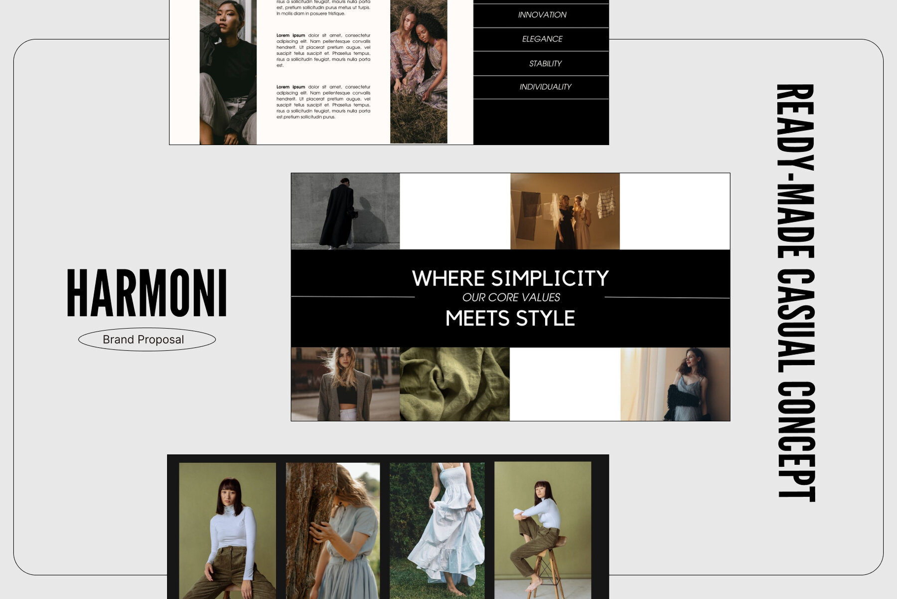 Harmony Fashion Brand Canva Presentation Template 2