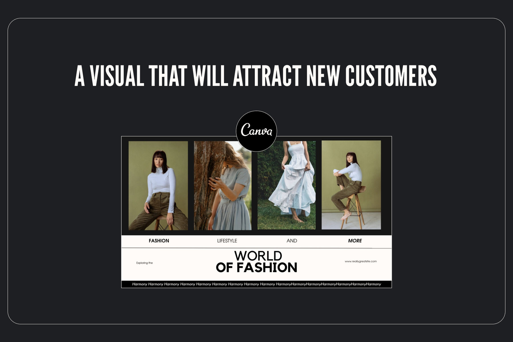Harmony Fashion Brand Canva Presentation Template 4