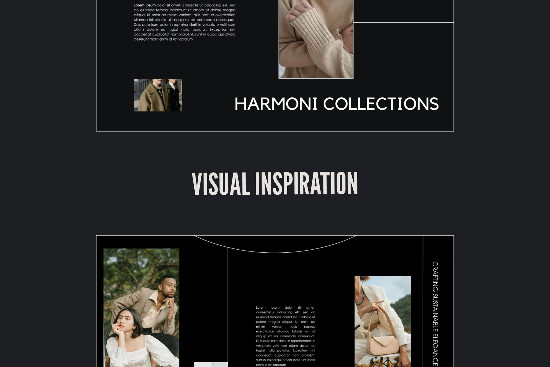 Harmony Fashion Brand Canva Presentation Template 7