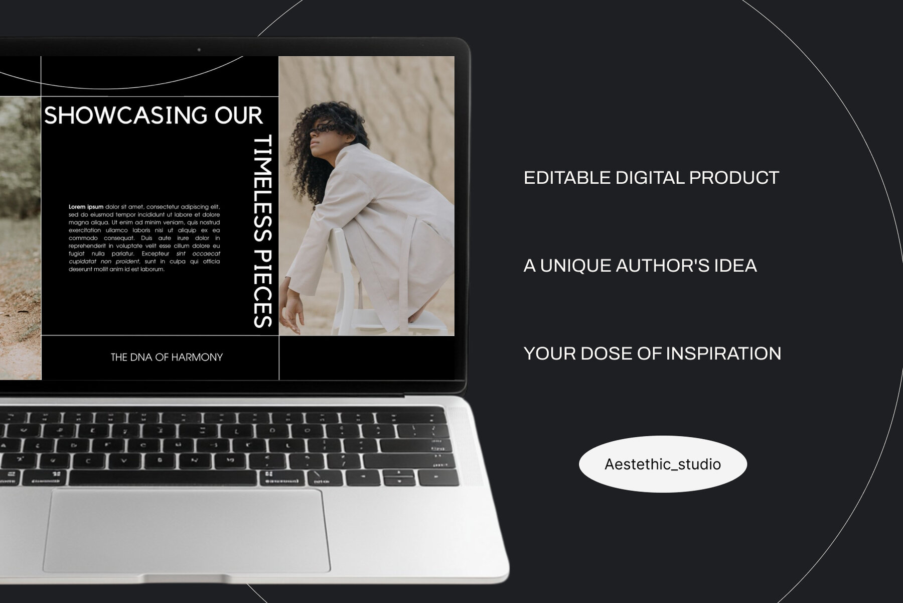 Harmony Fashion Brand Canva Presentation Template 8
