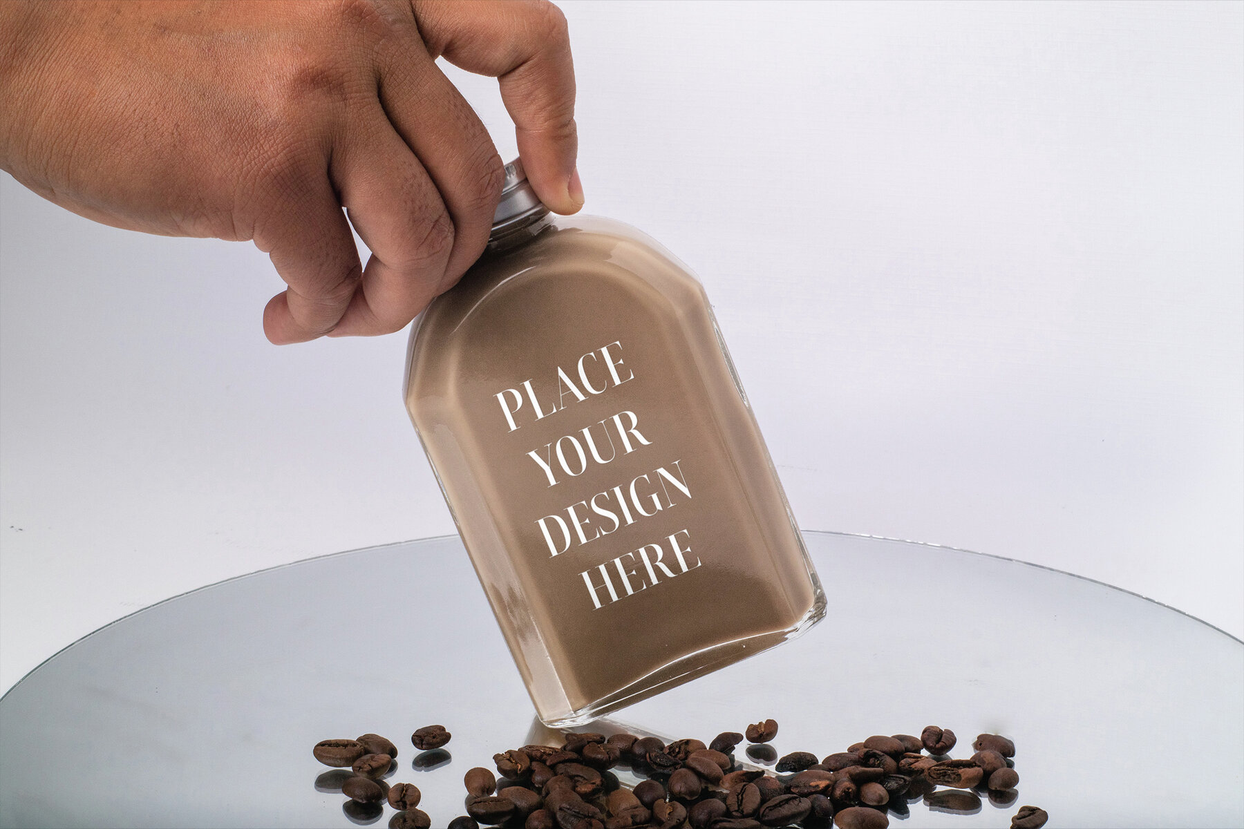 2 Realistic Scene Cold Brew Bottle Mockup   VOL 1 7