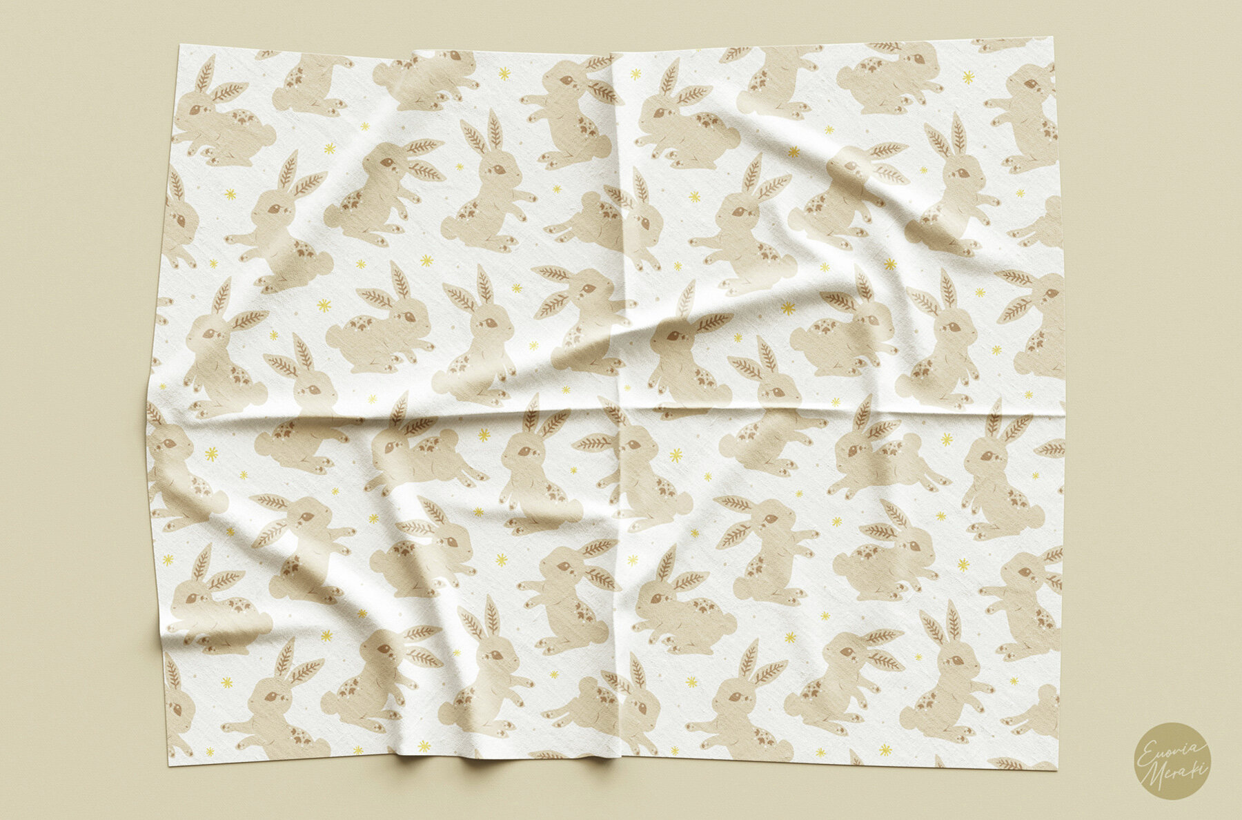 Easter Bunny and Eggs Pattern 2 Rabbit 5