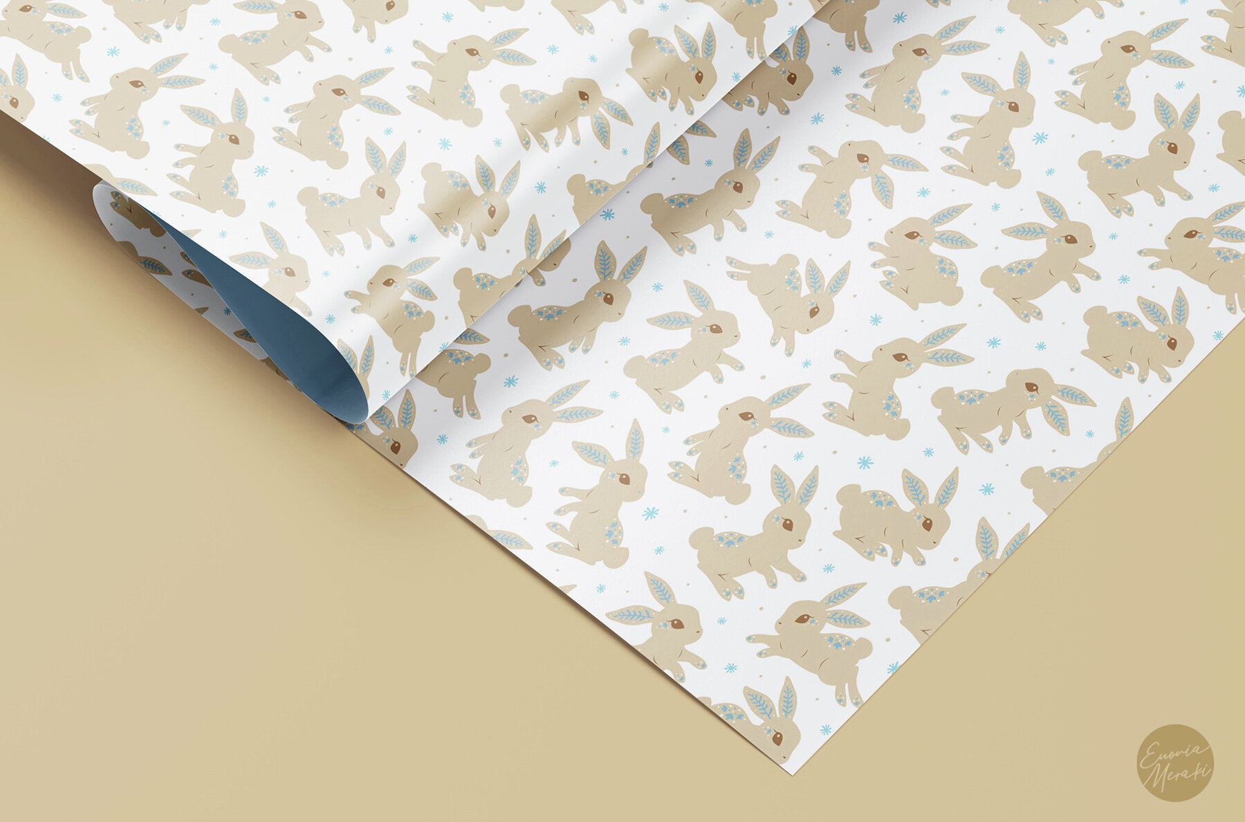 Easter Bunny and Eggs Pattern 2 Rabbit 6