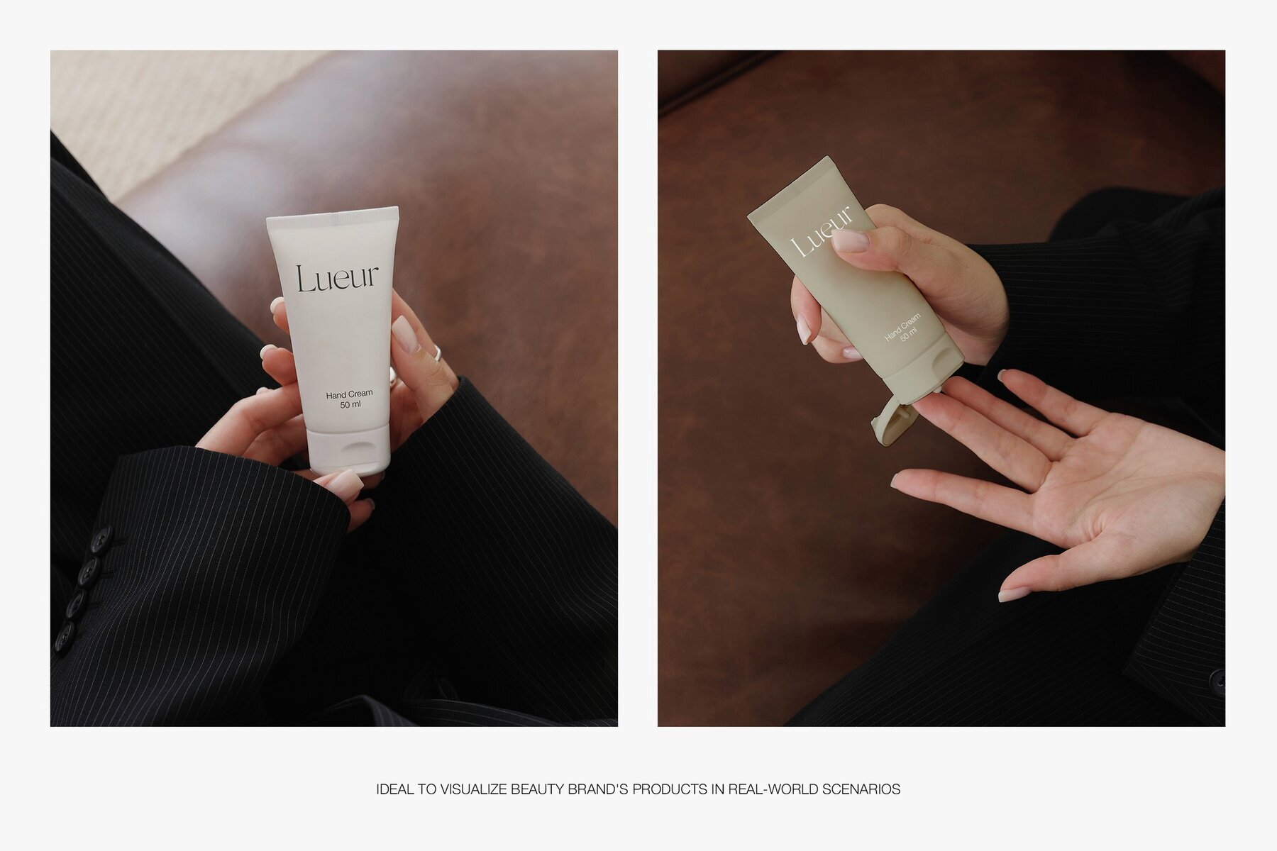 Hand Cream Tube and Cosmetic Bottle Mockups 3