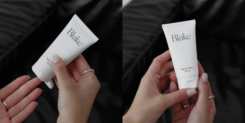Hand Cream Tube in Woman Hands Mockups