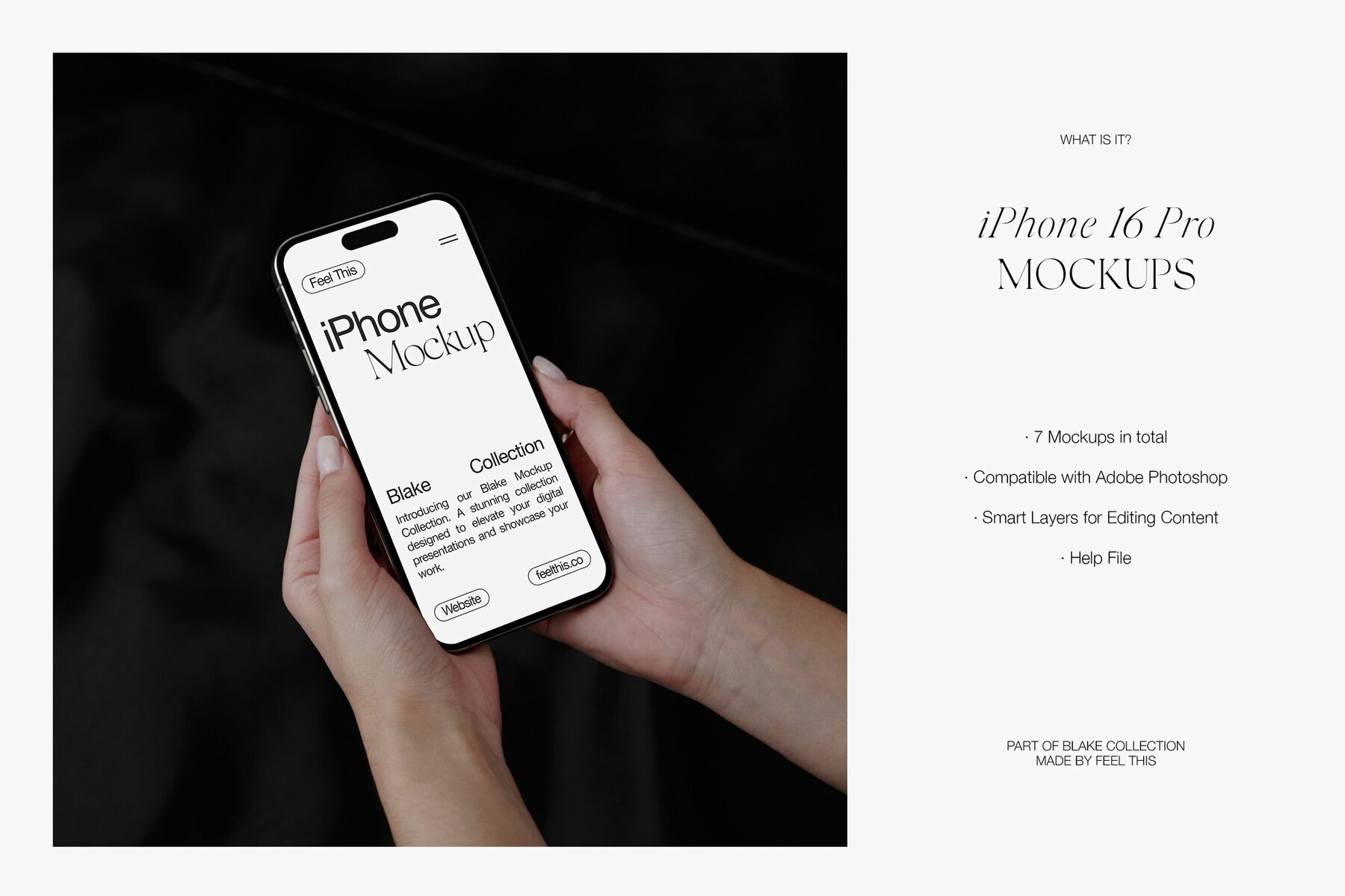 Realistic iPhone in Woman Hands 2