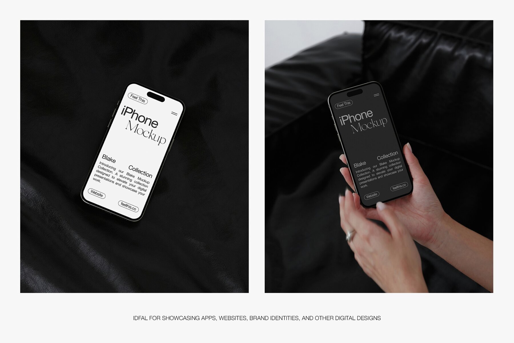 Realistic iPhone in Woman Hands 3