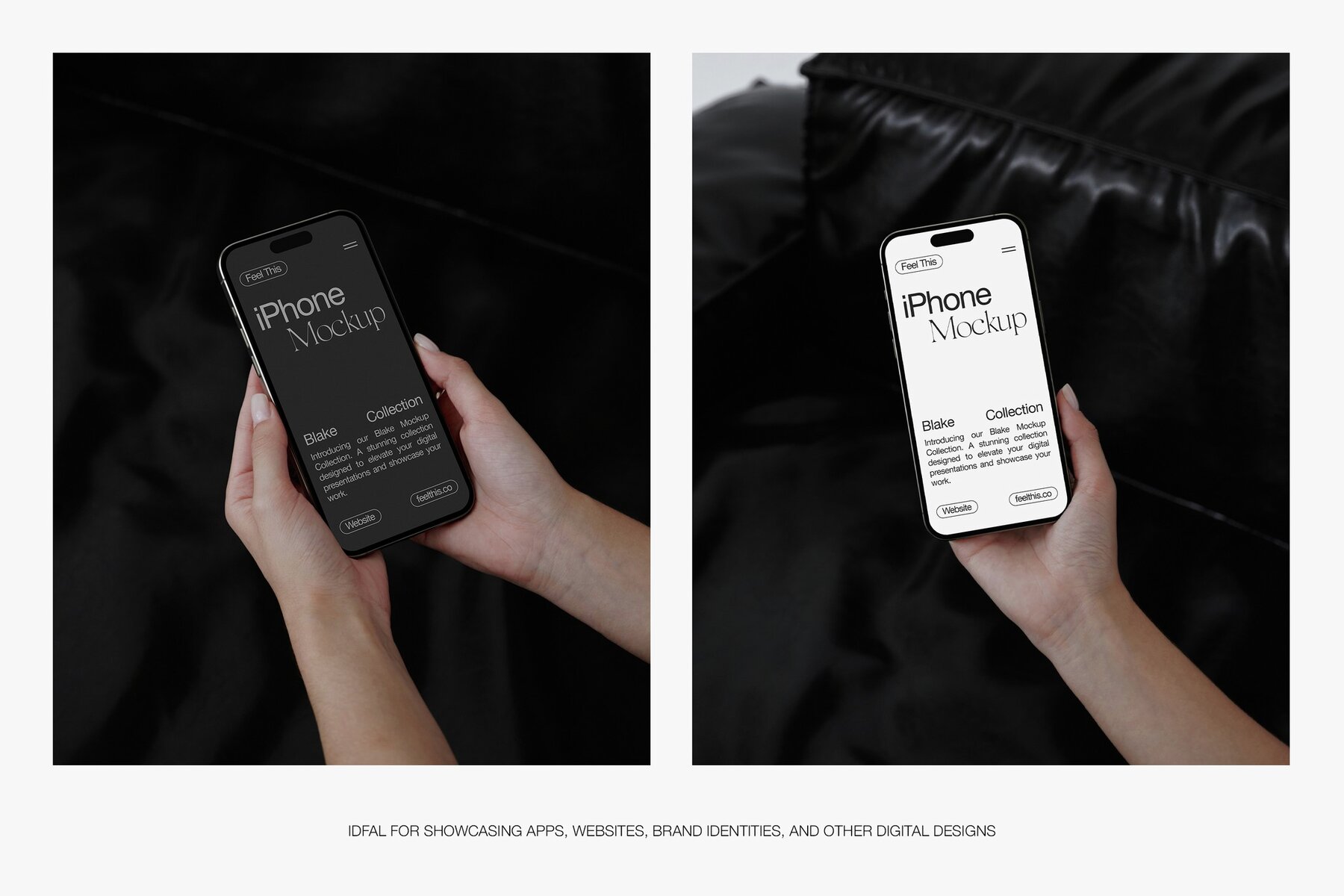 Realistic iPhone in Woman Hands 5