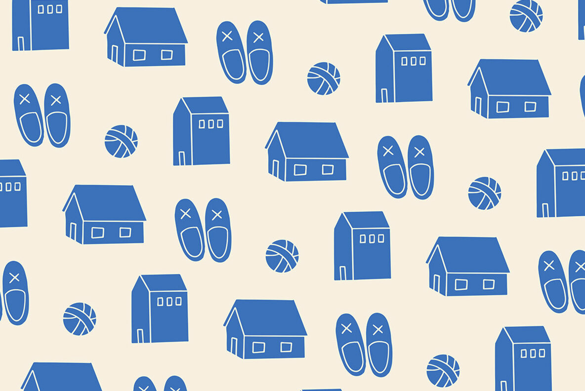 Cozy Cabin Linocut Clipart 7