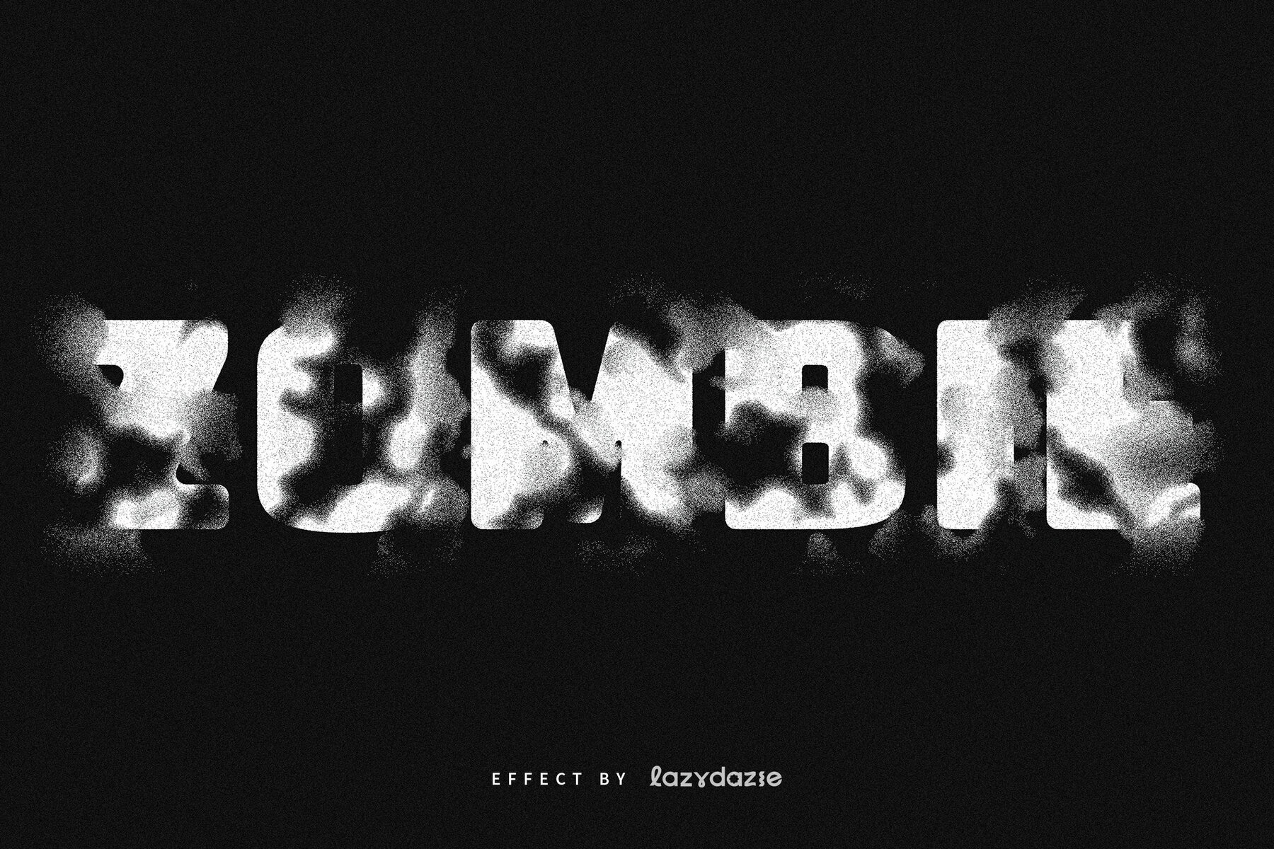 Dissolving Text Effect Mockup 3