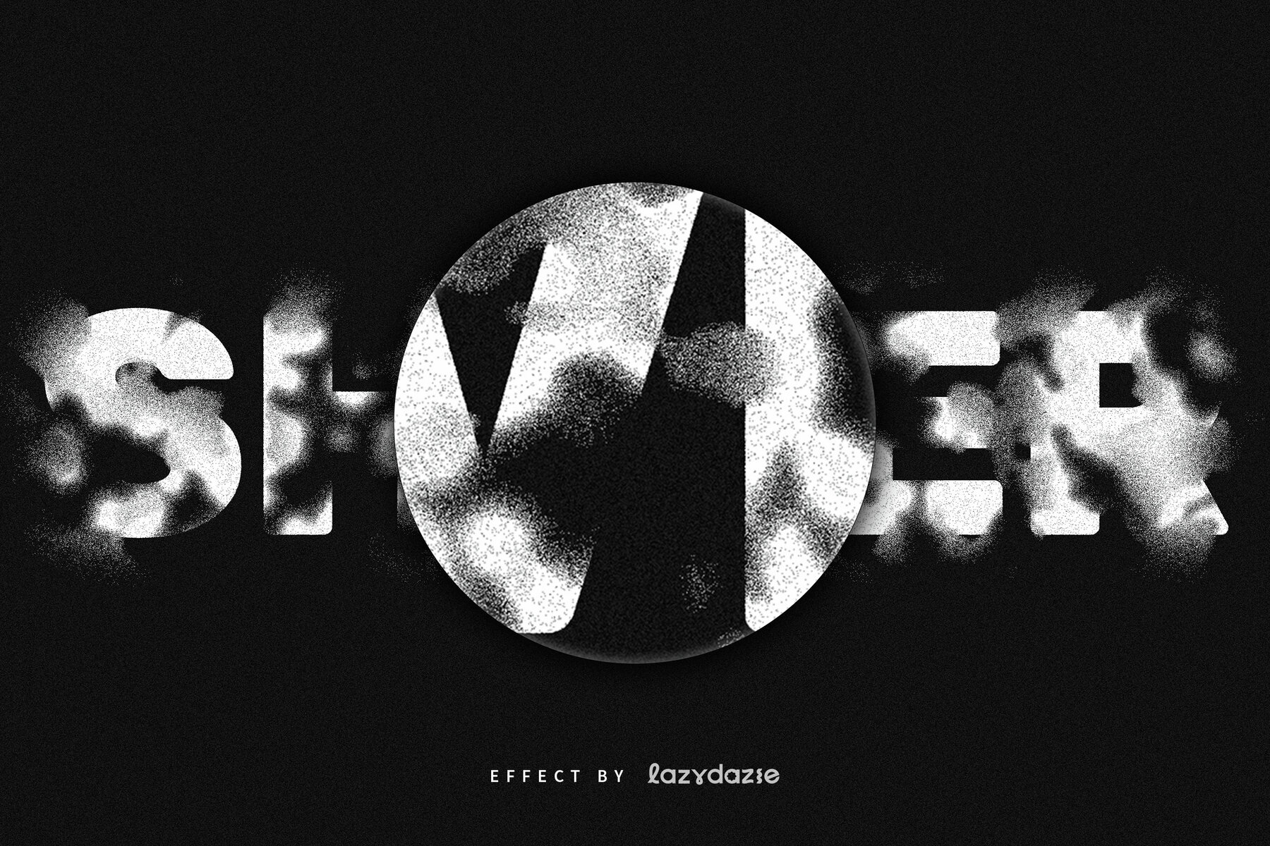 Dissolving Text Effect Mockup 5