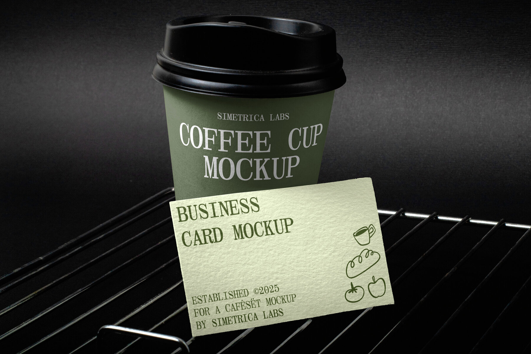 4 Realistic Scene High Quality Business Card Mockup   VOL 1 2