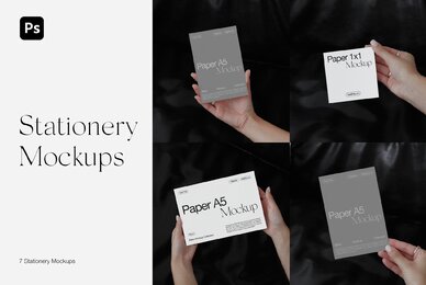 Realistic Flyer A5 in Woman Hand