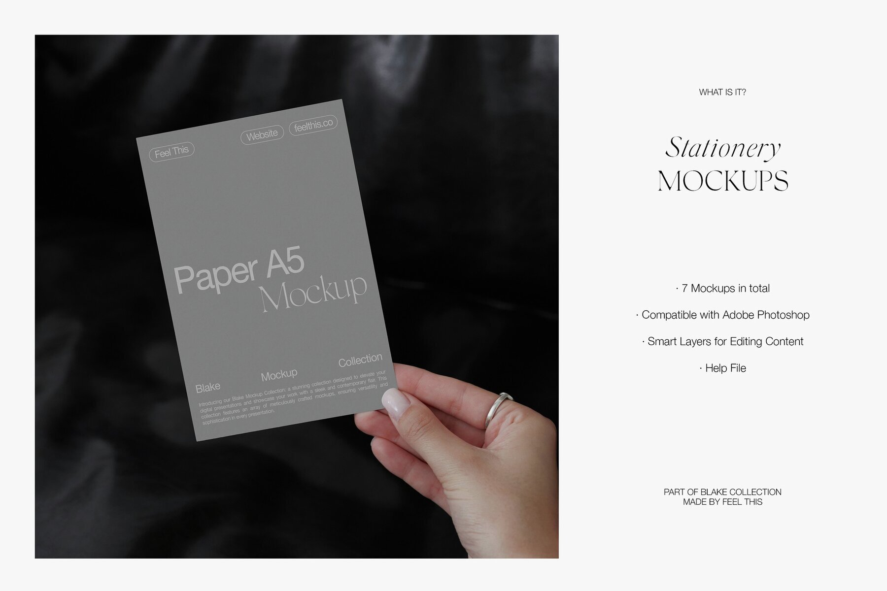 Realistic Flyer A5 in Woman Hand 2