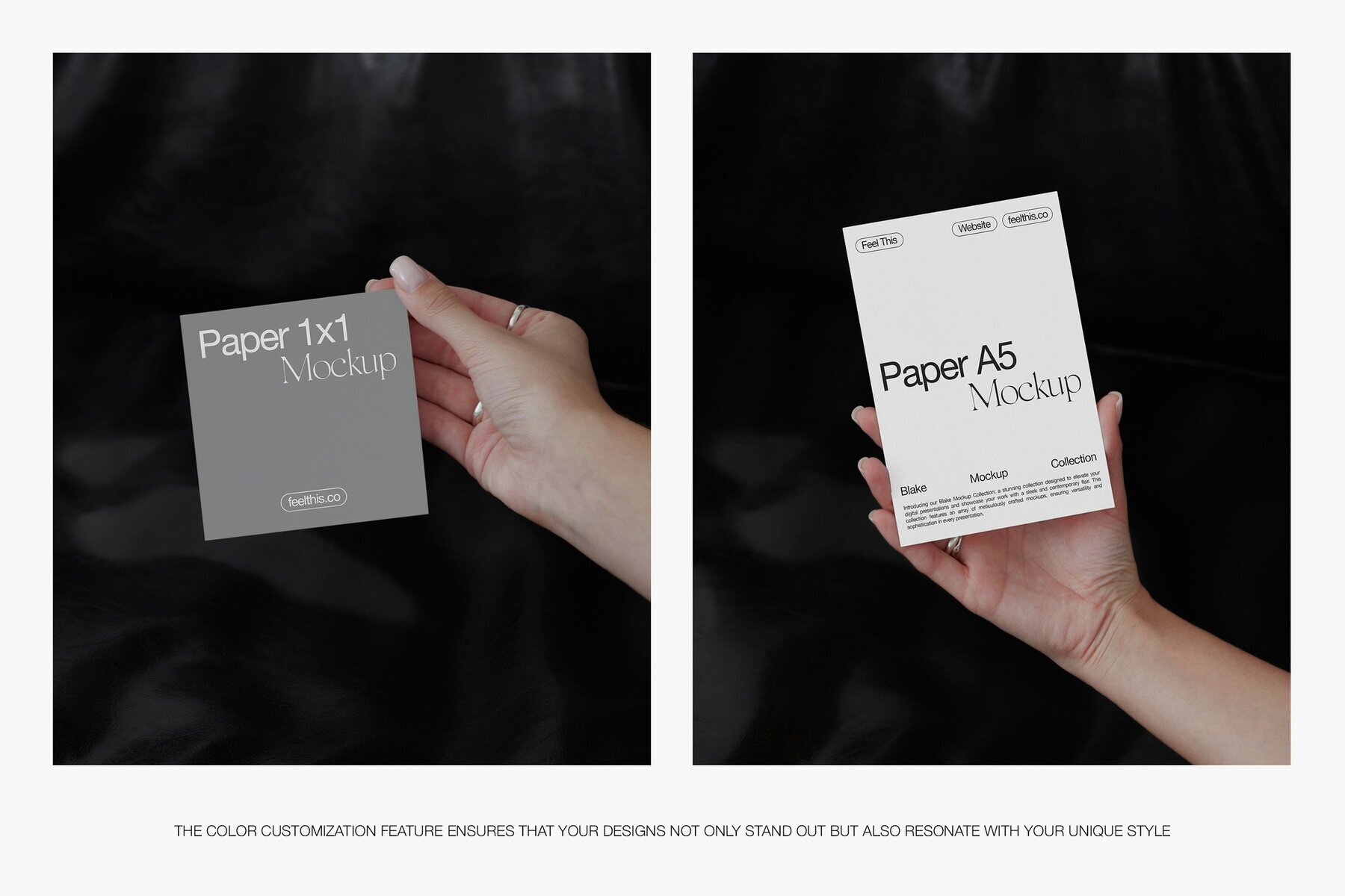 Realistic Flyer A5 in Woman Hand 3