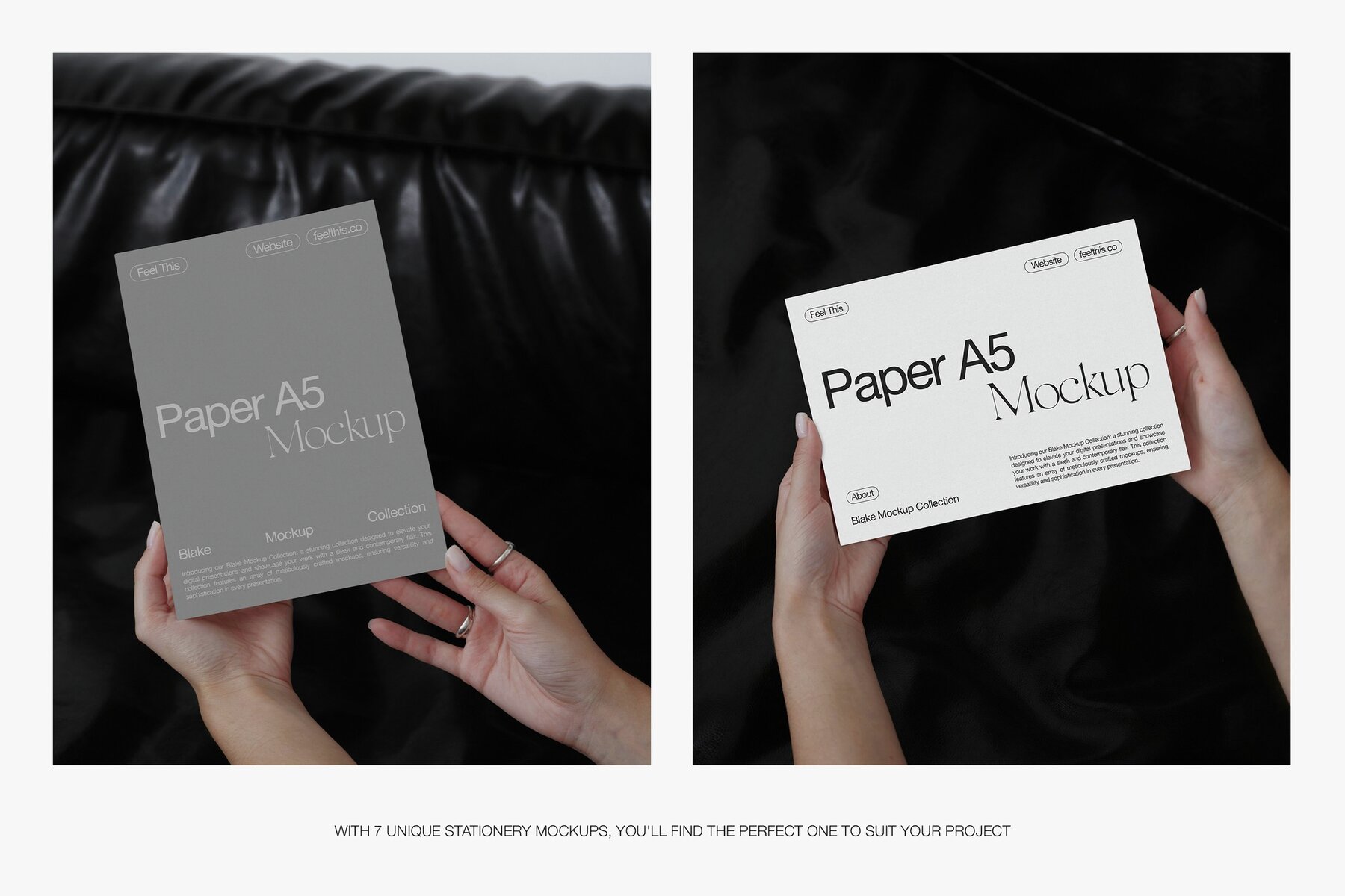 Realistic Flyer A5 in Woman Hand 4