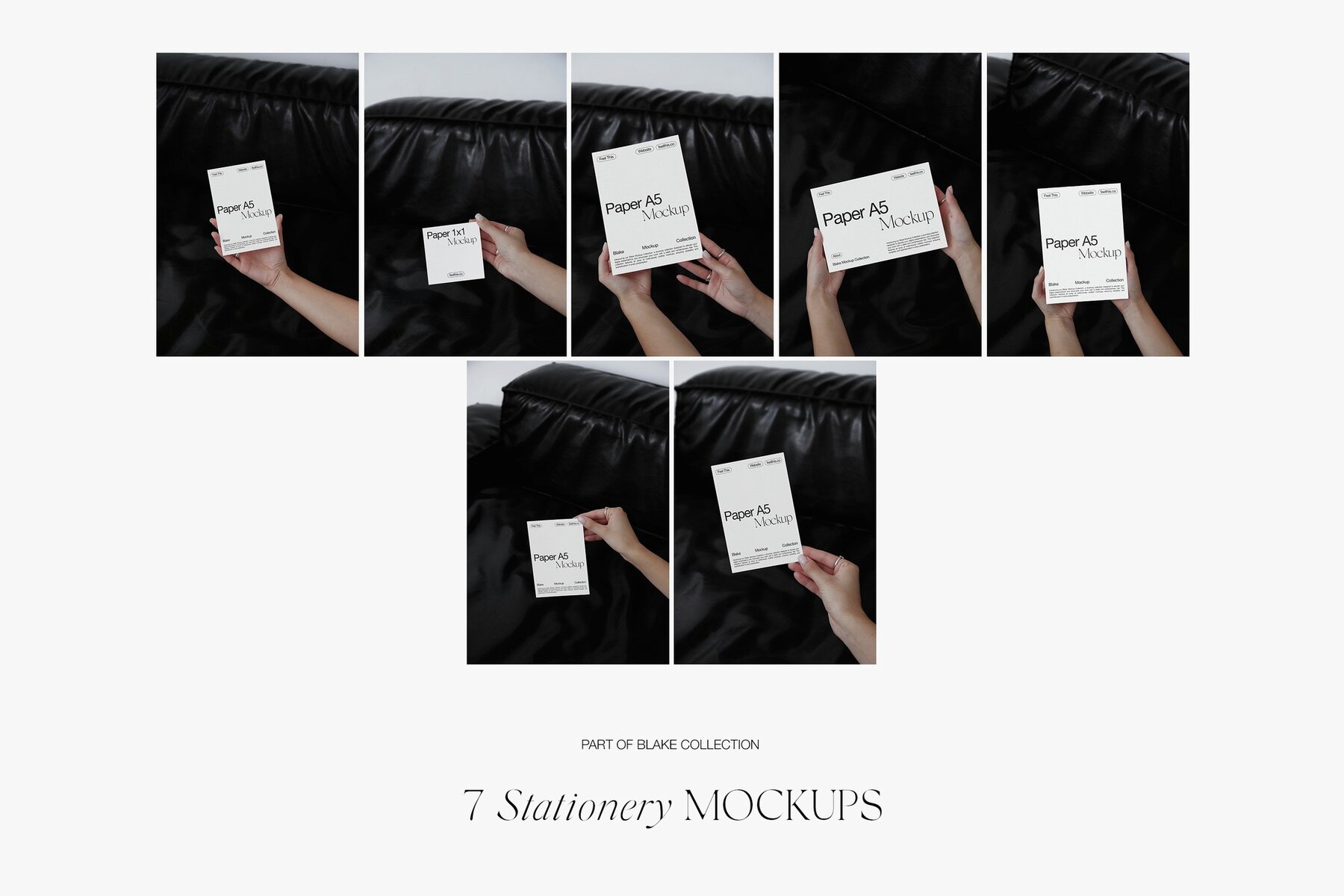 Realistic Flyer A5 in Woman Hand 5