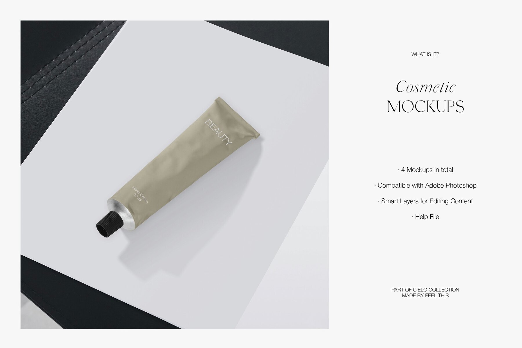 Hand Cream Tube and Cosmetic Bottle Mockups 2